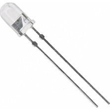 5mm LED Şeffaf Kırmızı 10 Adet