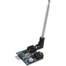TEA5767 Fm Stereo Radyo Alıcı Modülü + Anten  I2C Dijital Programlanabilir Düşük Güç 76MHZ-108MHZ
