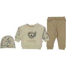 Erkek 6/18 Ay Aslan Baskılı Ikili Tk