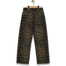 Kız 11/15 Yaş Leopar Desen Pantolon