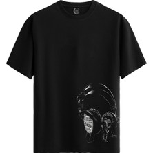 Color Luxe Max Sound Pamuklu Kadın Siyah Tişört - Premium Quality