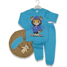 Erkek 4/6 Yaş Kaykaylı Tiger 3lü Serı Pıjama Takım