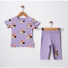 Kız 6/18 Ay Mıckey Baskılı Bebek Takım