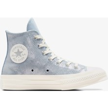 Converse Chuck 70 Suede Shimmer Unisex Mavi Süet Sneaker