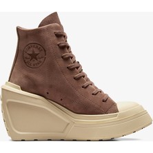 Converse Chuck 70 De Luxe Wedge Kadın Kahverengi Deri Platform Sneaker