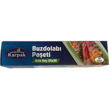 Karpak Orta Boy Buzdolabı Poşeti 24X35 3’lü (3X20 60 Poşet)