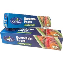 Karpak Orta Boy Buzdolabı Poşeti 24X35 3’lü (3X20 60 Poşet)