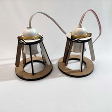 2 Adet Standart LED Ampuller Için Gömme Lamba Duyu 7cm