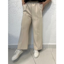 Trn Bol Paça Pantolon Krem
