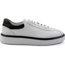 Bambi Beyaz Leather Erkek Sneaker E01087115103