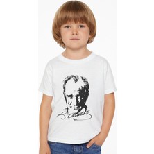 Unisex Atatürk Baskılı Kısa Kollu Tişört / 23 Nisan 29 Ekim 10 Kasım 19 Mayıs Baskılı T-Shırt