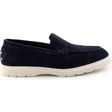 Bambi Lacivert Leather Erkek Loafer Ayakkabı E01087112702