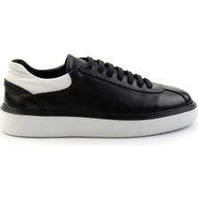 Bambi Siyah Leather Erkek Sneaker E01087115103