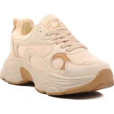 Ayakmod 164 G Bej-Taba Tekstil Kadın Sneaker