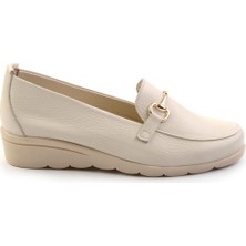 Bambi Bej Leather Kadın Casual Ayakkabı K01087207203