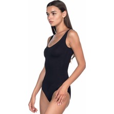 Emay Korse Kadın Kalın Askılı Çıtçıtlı Body