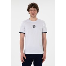 U.S. Polo Assn. Erkek Regular Fit Bisiklet Yaka Beyaz Tişört 50306900-VR013