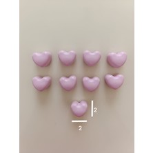 9'lu Pembe Küçük Kalp Magneti, Buzdolabı Süsü, Buzdolabı Magneti, El Yapımı Magnet Seti