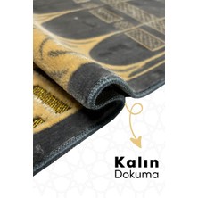 Buhara Tekstil Harem-I Şerif Gri Dokuma Kalın Seccade