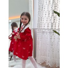 Meta Moda Bebe Yaka Detay Elbise Kız Çocuk Elbise