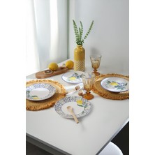 Keramika Lemon Bliss Ege Pasta Tabağı 20 cm 4 Parça 22089-92