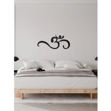 Soi Dekor Om Symbol Metal Duvar Tablosu
