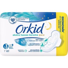 Orkid Extra Hassas Koruma Gece Hijyenik Ped 7'li