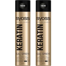 Syoss Keratin Saç Bakımı Sprey 400 ml Kokusuz Sürdürülebilir Malzeme ile Besleyici Etki