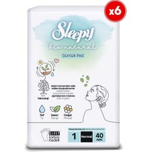 Sleepy Bio Natural Premium Plus Günlük Ped Normal 6X40=240 Adet Ped