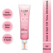 Pure Beauty Kalıcı Canlı Parlak Görünüm Sağlayan CC Krem-0CC5natural Eleg.2623