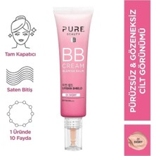 Pure Beauty Kalıcı Canlı Parlak Görünüm Sağlayan, BB Krem-İvory Eleg.2622