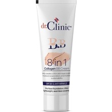 Dr. Clinic dr.Clinic Collagen BB Krem Orta Ton 30 ml Karma Ciltler İçin Canlandırıcı E Vitamini İçerir