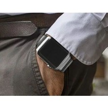 Koso Gentleman Serisi Gümüş Apple Watch Metal Kordon