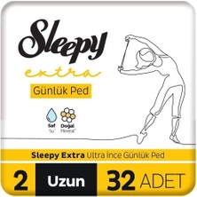 Sleepy Extra Ultra Ince Günlük Ped Uzun 32 Adet Ped