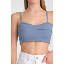 Halter Yaka Crop Top - %100 Pamuk, Yazlık Şık Tasarım