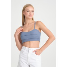 Halter Yaka Crop Top - %100 Pamuk, Yazlık Şık Tasarım