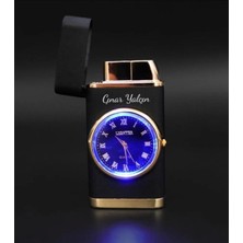 Techmarketi Kişiye Özel Saatli Çakmak Sevgiliye Özel Isimli Çakmak