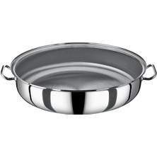 Çift Kulplu Çelik Tava 40X12 (15,7) Gri / Tek Ebat