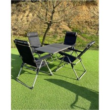 Xxl Masa + 4 Lüx Sandalye Set