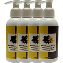 Buck Thorn 4lü Adet Weed Slimming & Firming Gel Acı Çehre Tohumu Jeli Istenmeyen Yağlara Parçalayıcı Jeli 150 ml