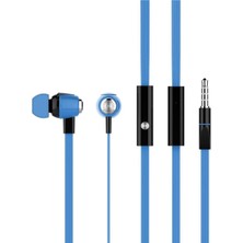 Dbm Wave Mavi Earphones 3.5mm Mikrofonlu Kulakiçi Telefon Kulaklığı