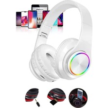 B39 Kablosuz Bluetooth Kulaklık- LED Işıklı Kulaküstü Kulaklık-Her Telefona Uyumlu PG-B39