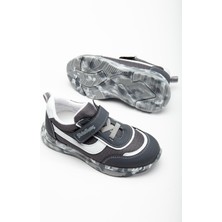 Şiringenç Ortopedik Erkek Çocuk Spor Ayakkabı Füme Cırtlı Anorak Malzeme