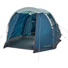 210 x 240 Quechua 4 Kişilik Kamp Çadırı - 1 Odalı - Arpenaz 4.1 Yaz Mavi Kamp Dikdörtgen 4 Kişilik
