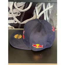 Hamze Red Bull Nakışlı Hip Hop Snapback Rapper Basket Cap Şapka