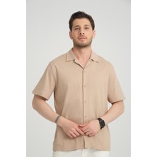 Midas Moda Erkek %100 Pamuklu Düğmeli Gömlek - Şık ve Rahat Kısa Kollu Tasarım, Yaz Modası