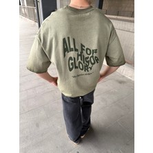 Auttlecntic Yıkamalı Oversize T-Shirt - Yeşil