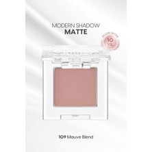 MISSHA Yumuşak Dokulu, Dökülme Yapmayan Mat Tekli Göz Farı Modern Shadow Matte (109 Mauve Blend)