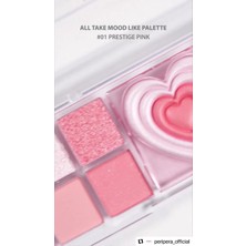 Çok Fonksiyonlu Makyaj Paleti Perıpera All Take Mood Like Palette (01 Prestige Pink) (Peritage)