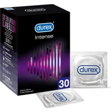 Durex Intense Uyarıcı Jelli ve Tırtıklı Prezervatif 30'lu Koku Yok Ekleyebilir Arındırıcı Özellik